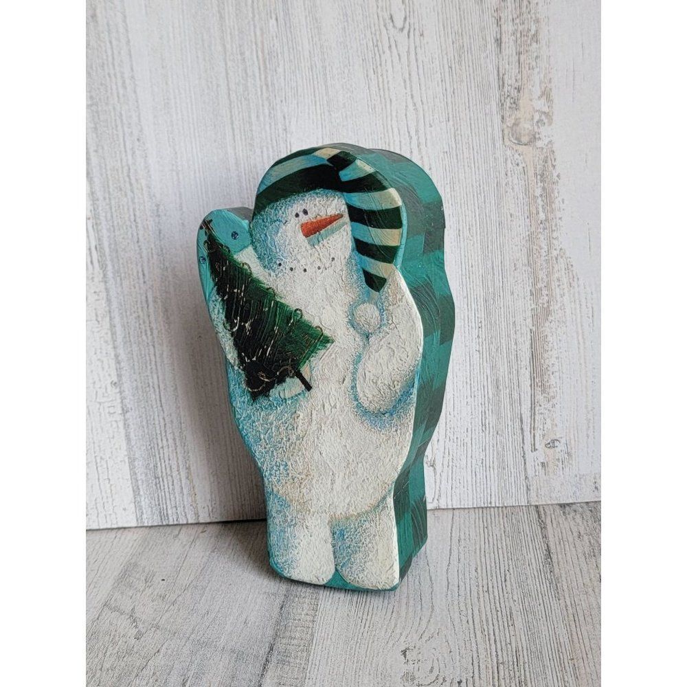 Green snowman‎ paper gift box Xmas home decor tree